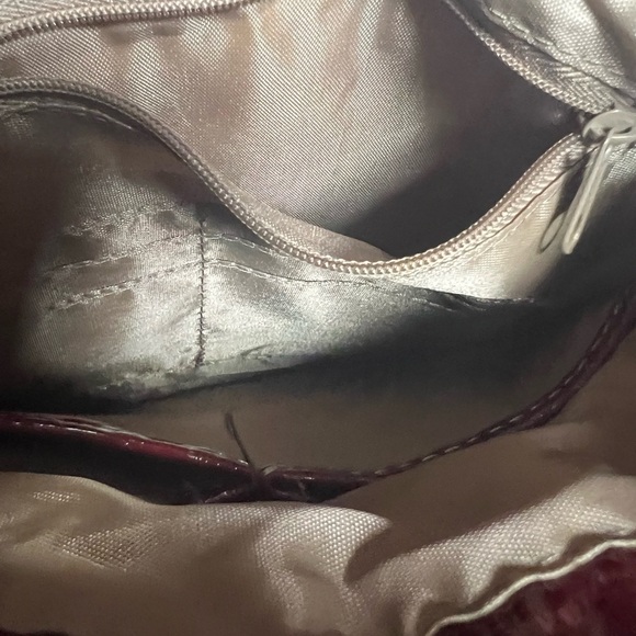 Nanette Lepore Cream Floral Canvas Tote Bag with Leather Straps - Picture 4 of 6